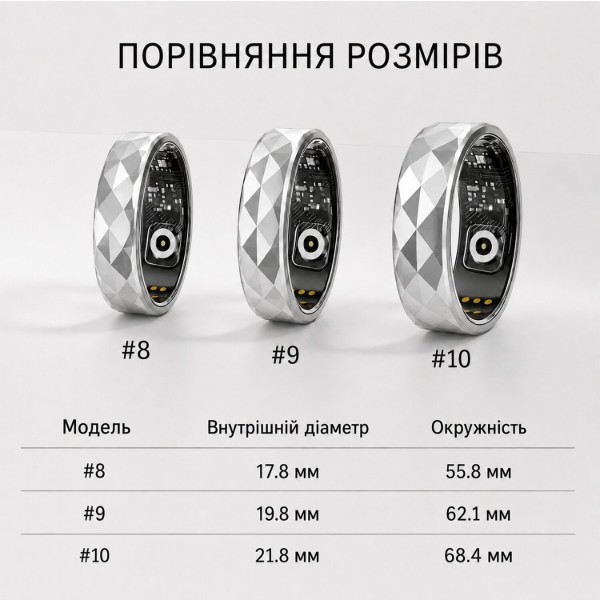 Фото - Смарт - кільце INSPIRE HSR12 Silver (HSR12-9-silver)